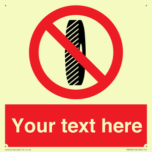 Custom Do Not Change Grinding Wheel Sign